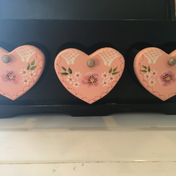 Vintage Hand Painted Floral Wood Box - Picture 3 of 7